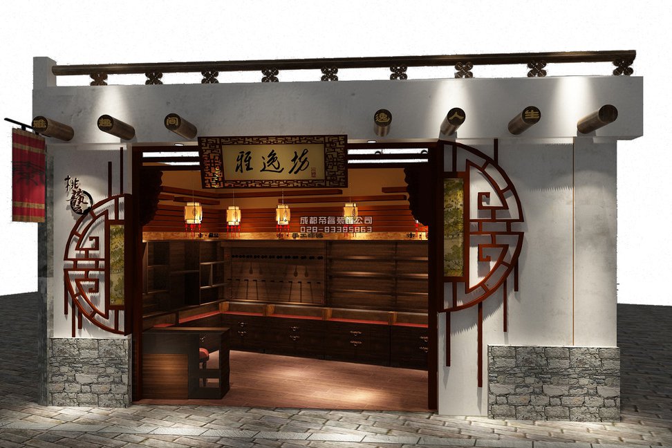 成都古玩店鋪門頭怎樣裝修設計才好？